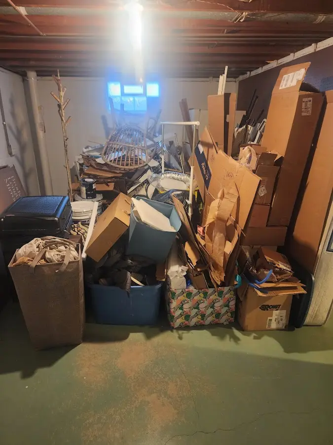 Roll-off dumpster container at job site for 2 Yard Dumpster Rental in Palm Springs